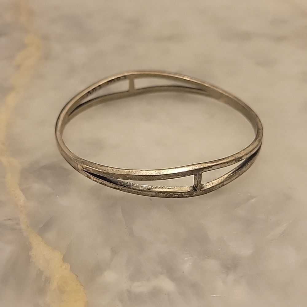 Low Luv Erin Wasson Boho Navajo Indie Punk Goth Silver Biker Bangle Bracelet Y2K